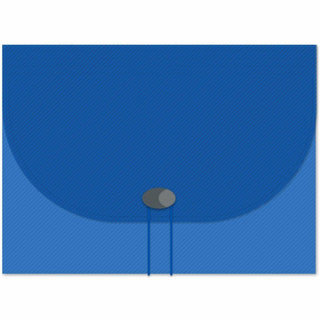 Expanding Files, 1.63" Expansion, 13 Sections, Cord/Hook Closure, 1/6-Cut Tabs, Letter Size, Blue