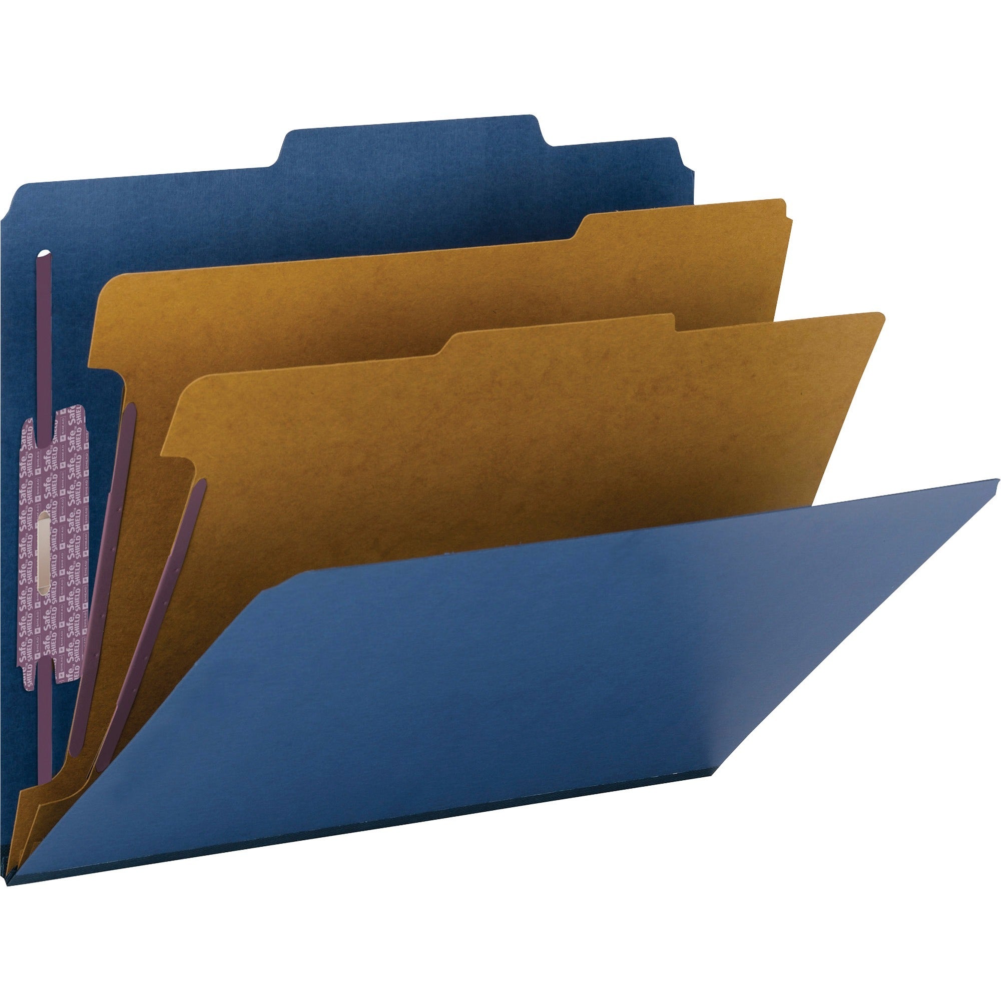 Smead Premium Pressboard Classification Folders with SafeSHIELD Coated Fastener Technology - 2