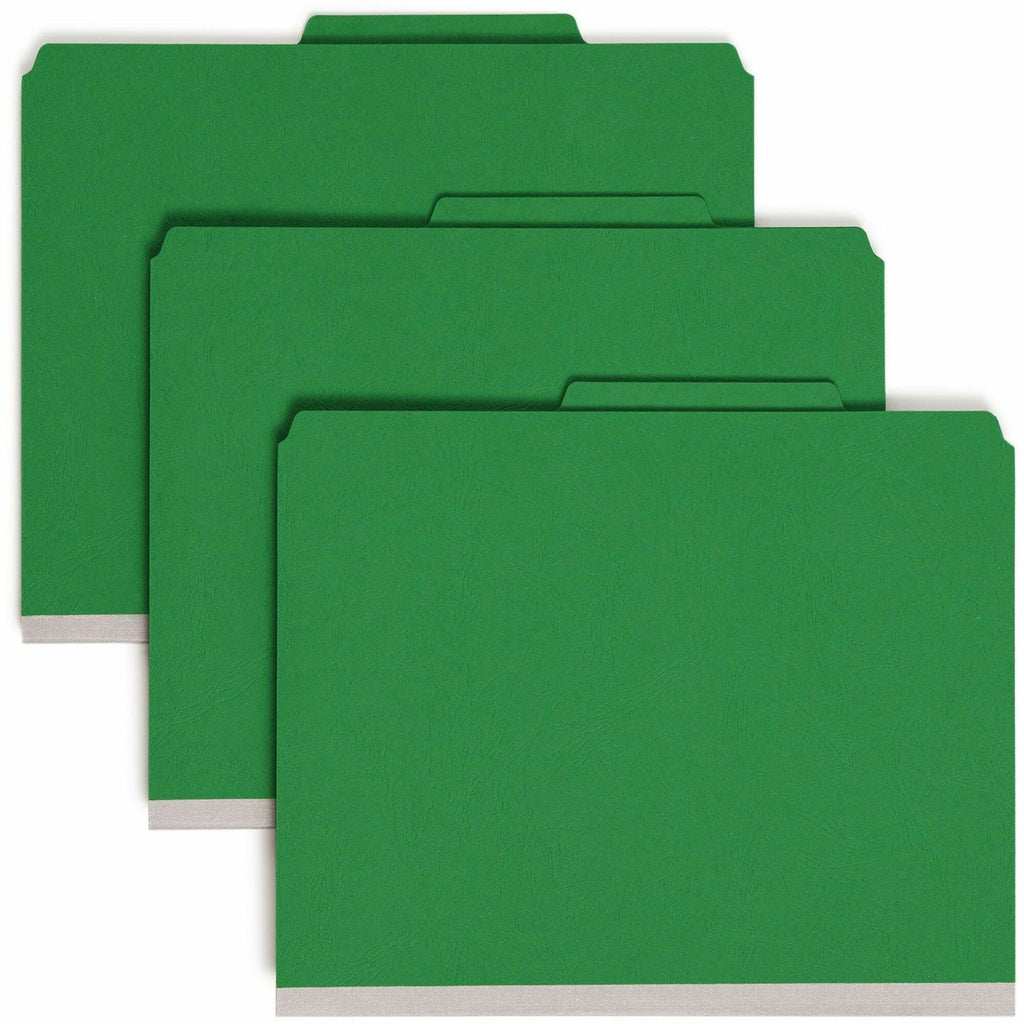 Smead Premium Pressboard Classification Folders with SafeSHIELD Coated Fastener Technology