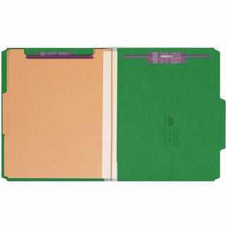Smead Premium Pressboard Classification Folders with SafeSHIELD Coated Fastener Technology
