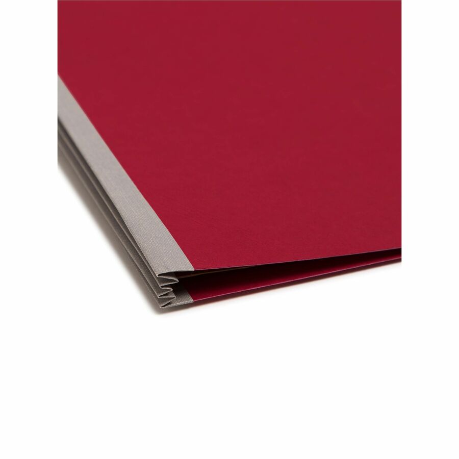 Smead Premium Pressboard Classification Folders with SafeSHIELD Coated Fastener Technology