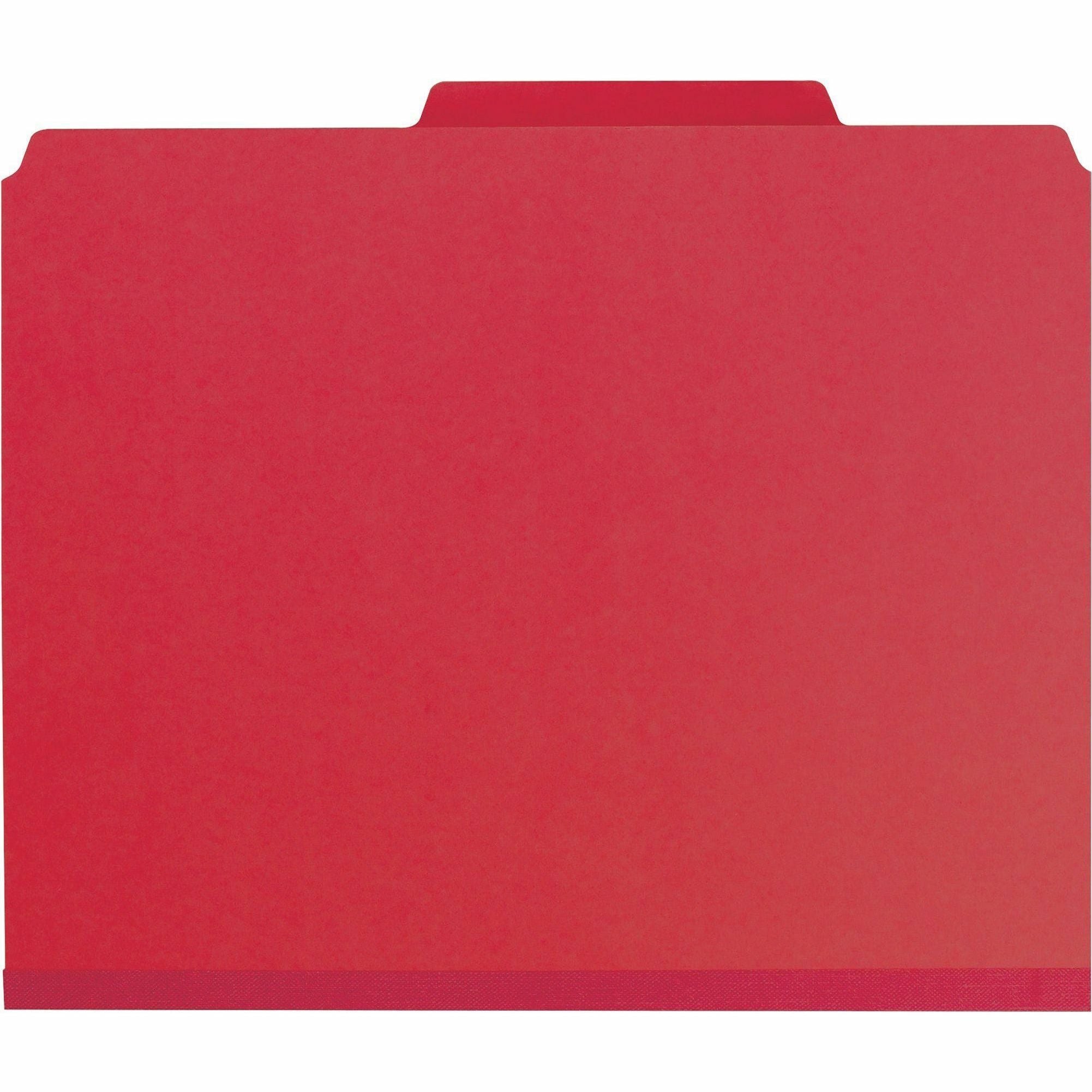 Smead Premium Pressboard Classification Folders with SafeSHIELD Coated Fastener Technology - 