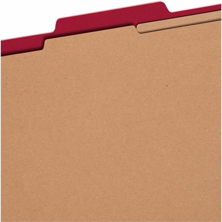 Smead Premium Pressboard Classification Folders with SafeSHIELD Coated Fastener Technology