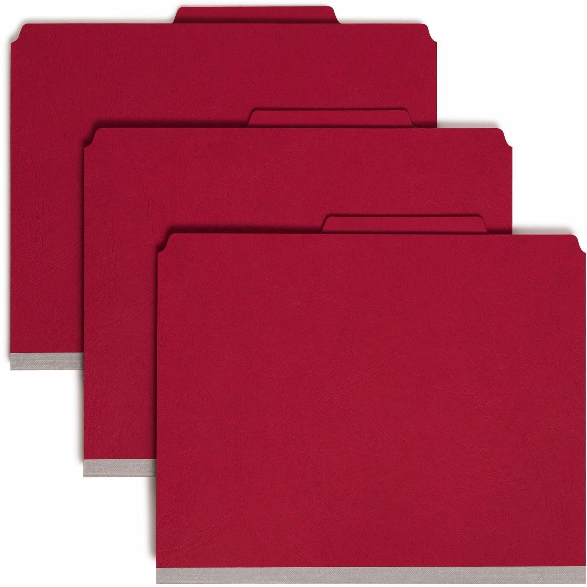 Smead Premium Pressboard Classification Folders with SafeSHIELD Coated Fastener Technology