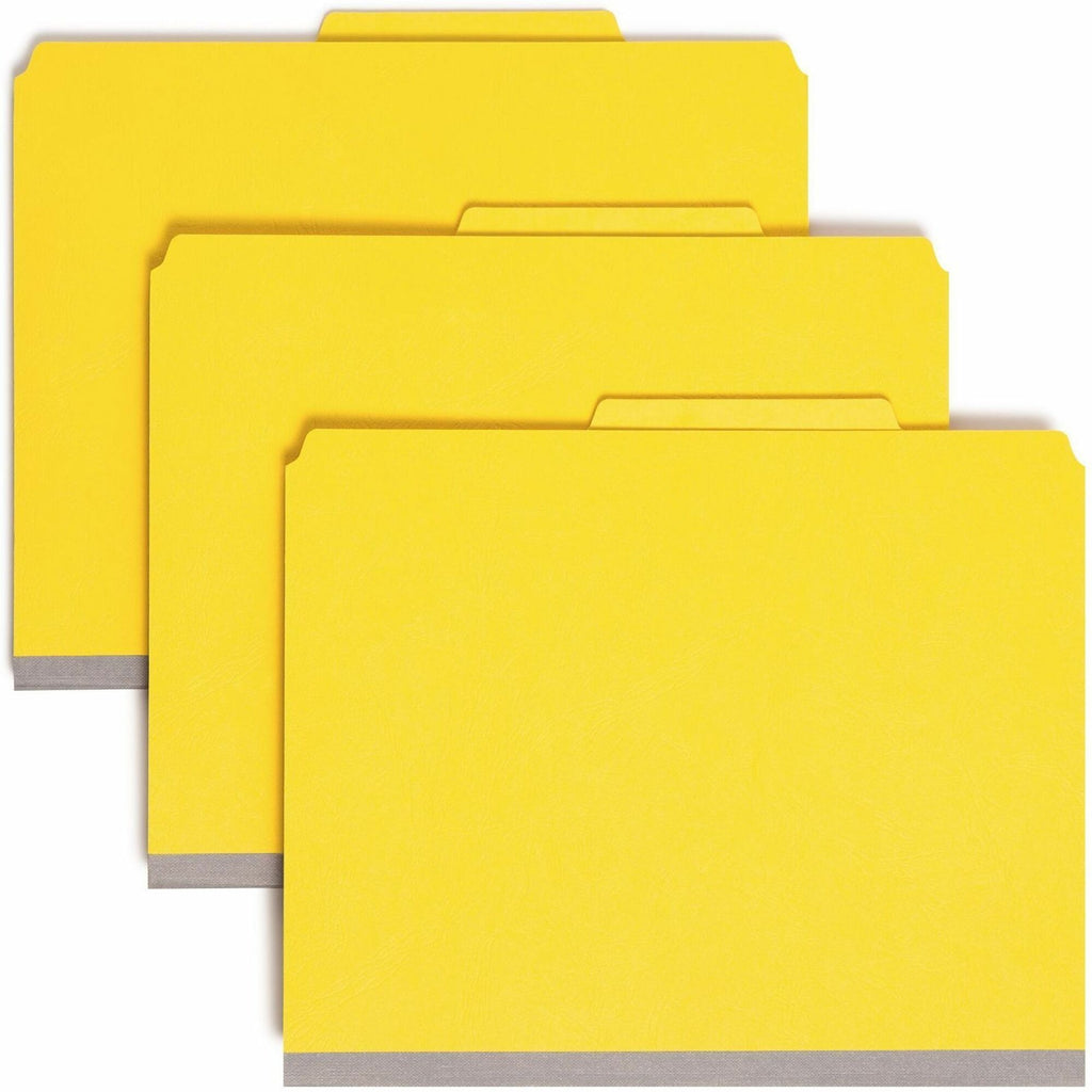 Smead Premium Pressboard Classification Folders with SafeSHIELD Coated Fastener Technology