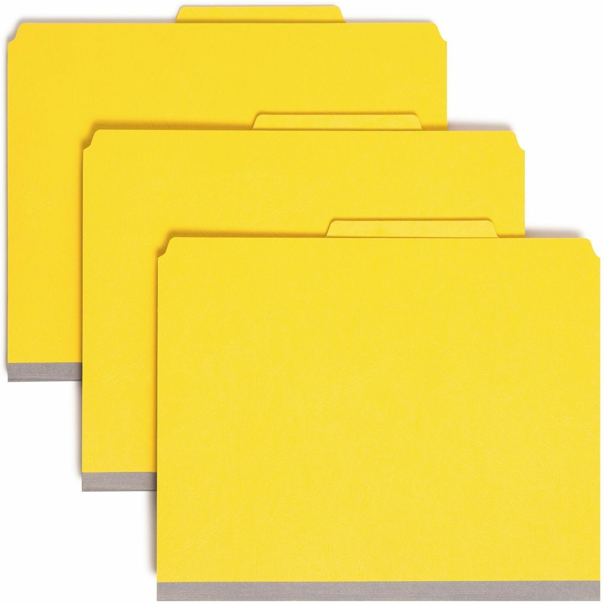 Smead Premium Pressboard Classification Folders with SafeSHIELD Coated Fastener Technology