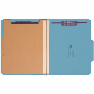 Smead Premium Pressboard Classification Folders with SafeSHIELD Coated Fastener Technology