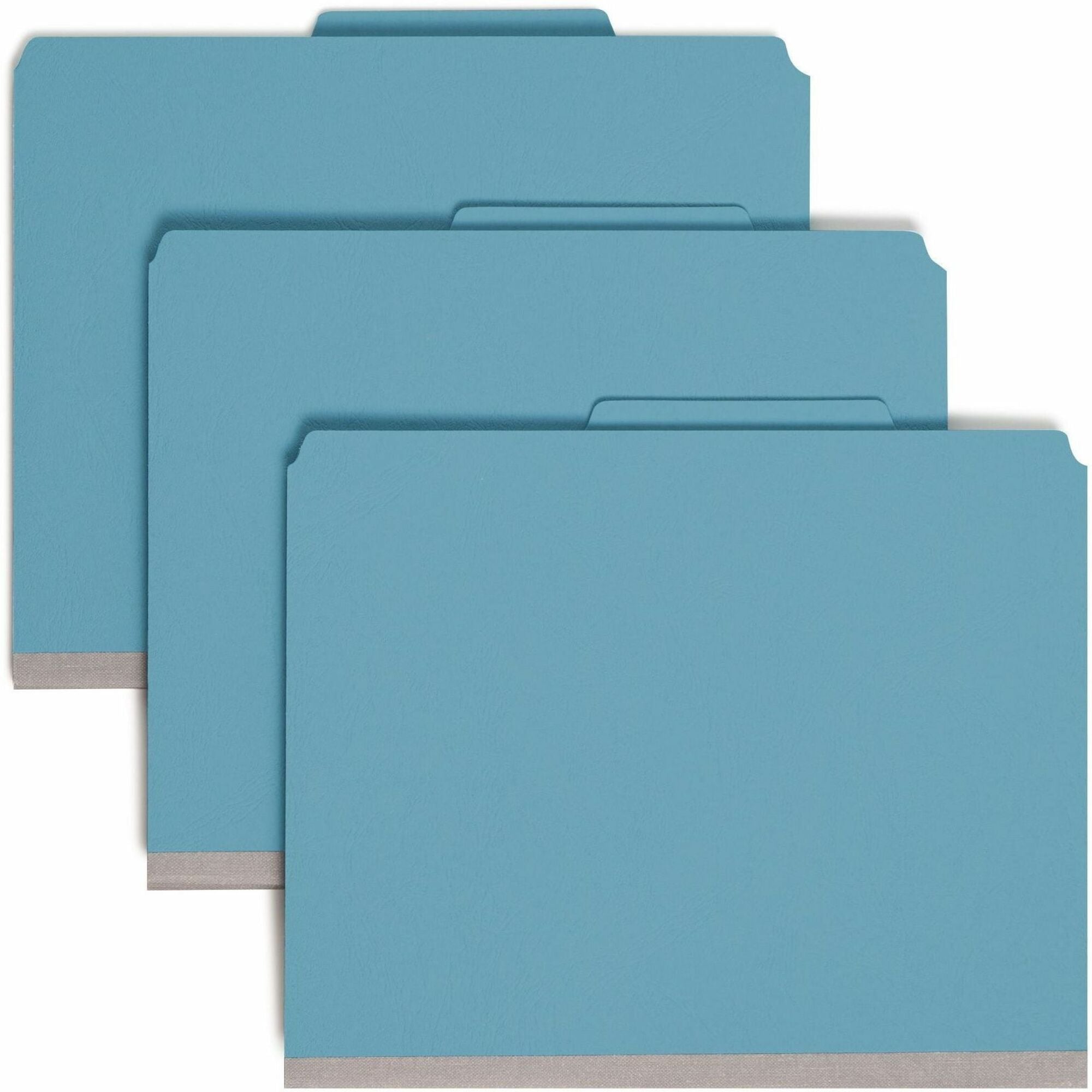 Smead Premium Pressboard Classification Folders with SafeSHIELD Coated Fastener Technology