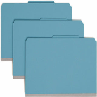 Smead Premium Pressboard Classification Folders with SafeSHIELD Coated Fastener Technology