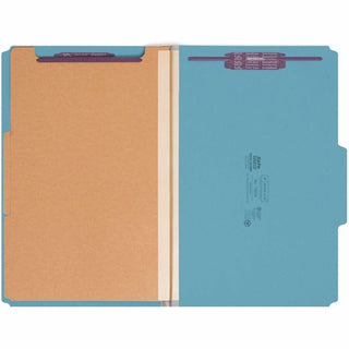 Smead Premium Pressboard Classification Folders with SafeSHIELD Coated Fastener Technology