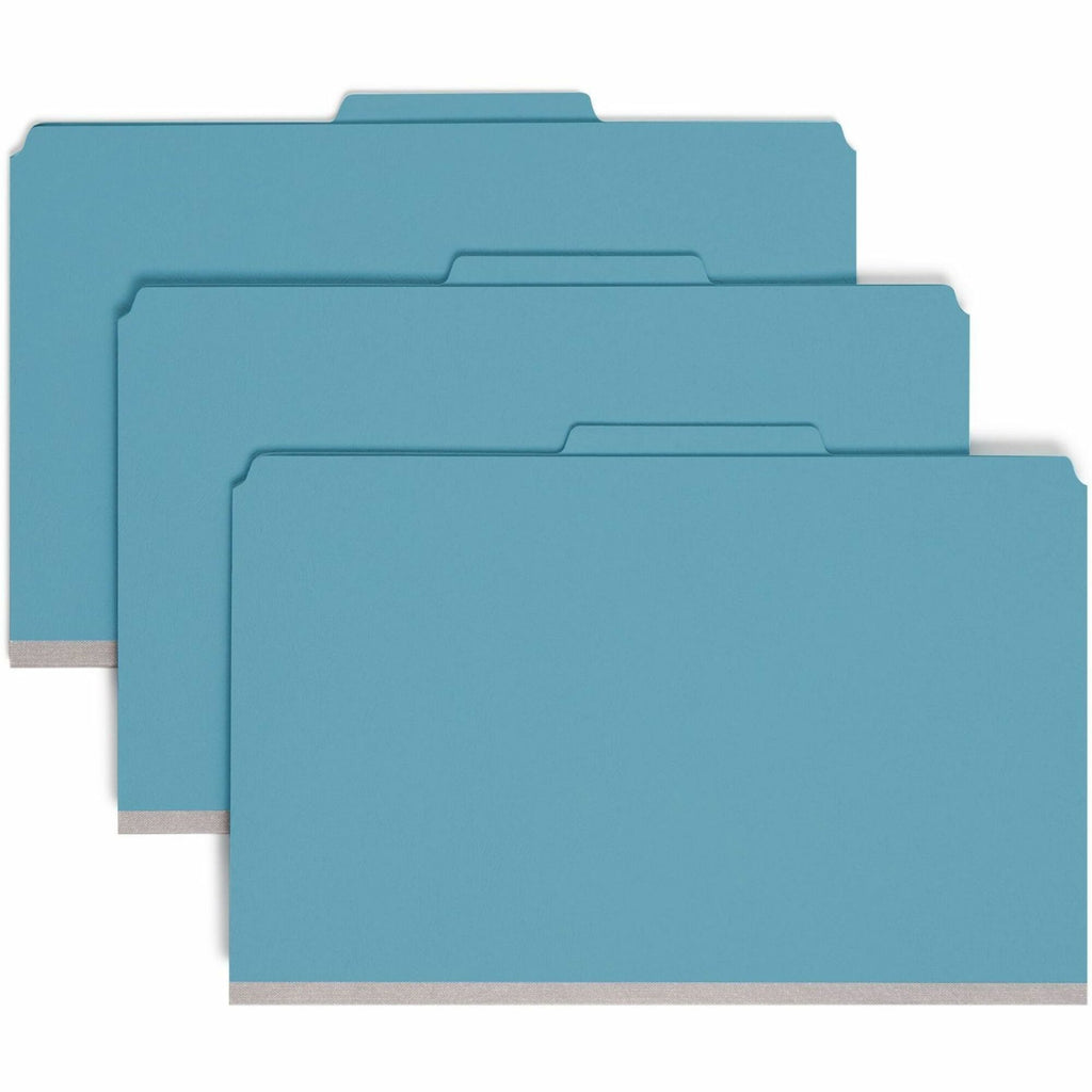 Smead Premium Pressboard Classification Folders with SafeSHIELD Coated Fastener Technology