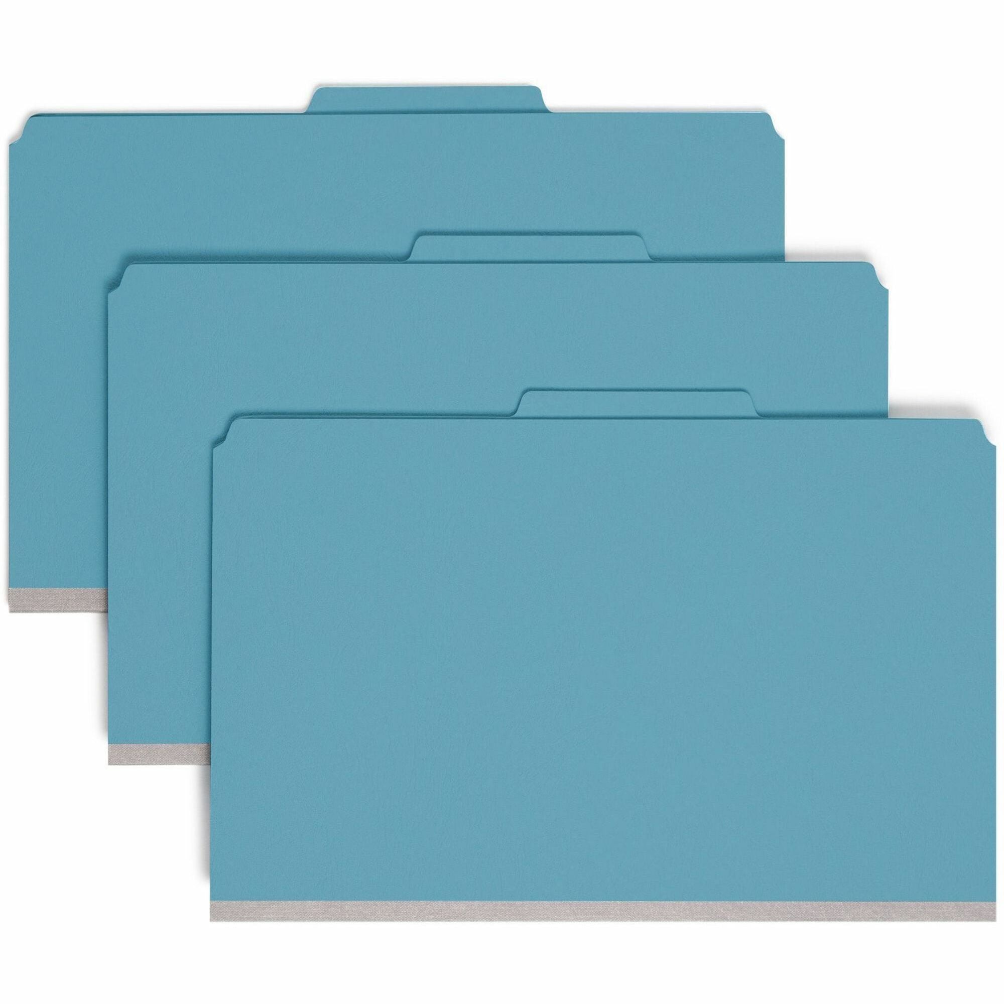 Smead Premium Pressboard Classification Folders with SafeSHIELD Coated Fastener Technology - 1