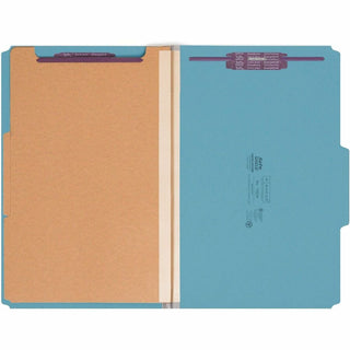 Smead Premium Pressboard Classification Folders with SafeSHIELD Coated Fastener Technology