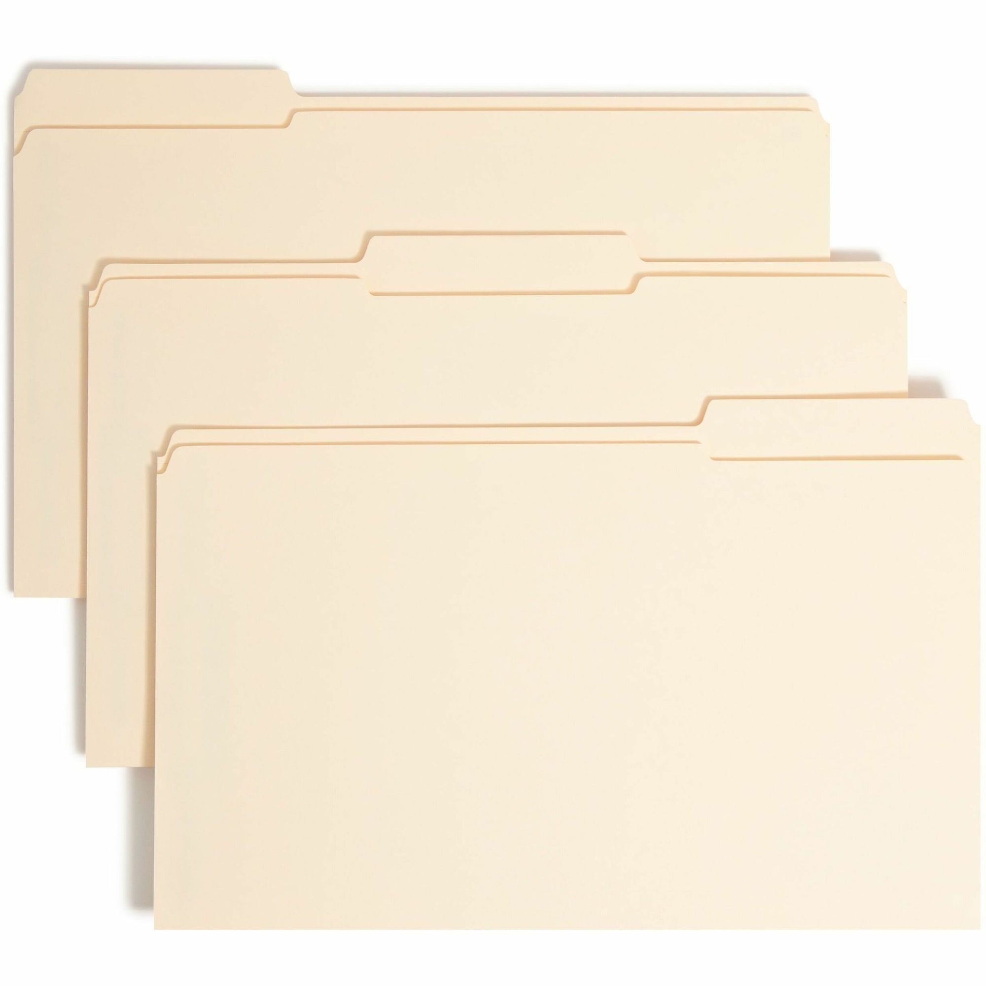 Manila Fastener Folders with SafeSHIELD Coated Fasteners, 0.75" Expansion, 2 Fasteners, Legal Size, Manila Exterior, 50/Box