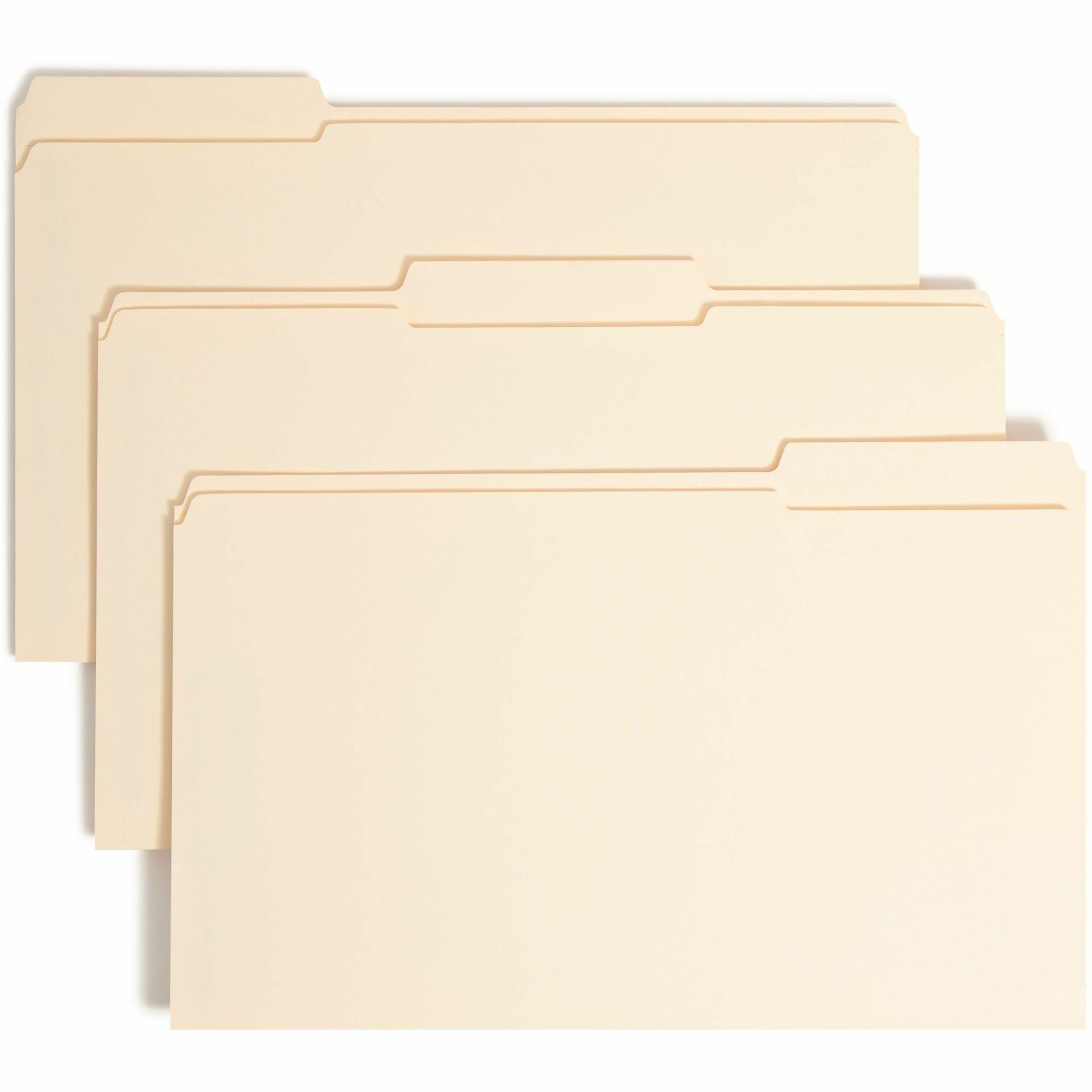 Manila Fastener Folders with SafeSHIELD Coated Fasteners, 0.75" Expansion, 2 Fasteners, Legal Size, Manila Exterior, 50/Box