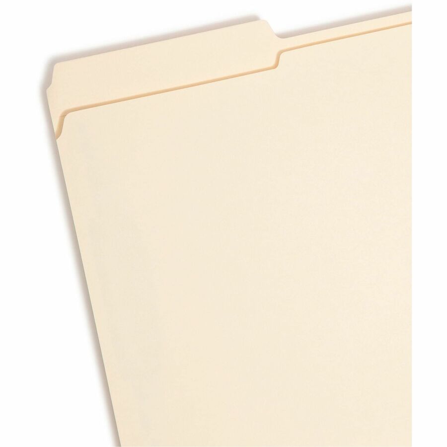 Manila Fastener Folders with SafeSHIELD Coated Fasteners, 0.75" Expansion, 2 Fasteners, Legal Size, Manila Exterior, 50/Box