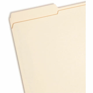 Manila Fastener Folders with SafeSHIELD Coated Fasteners, 0.75" Expansion, 2 Fasteners, Legal Size, Manila Exterior, 50/Box