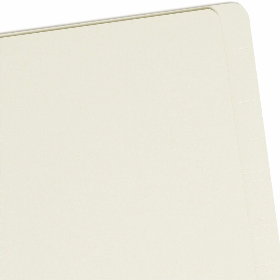 Smead Letter Recycled Classification Folder - 8 1/2" x 11" - 2" Expansion - 6 x 2K Fastener(s) - 2 Divider(s) - Pressboard - Gray, Green - 100% Recycled - 10 / Box