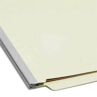Smead Letter Recycled Classification Folder - 8 1/2" x 11" - 2" Expansion - 6 x 2K Fastener(s) - 2 Divider(s) - Pressboard - Gray, Green - 100% Recycled - 10 / Box