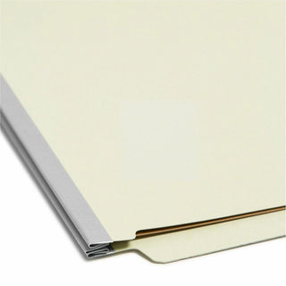 Smead Legal Recycled Classification Folder - 8 1/2" x 14" - 2" Expansion - 6 x 2K Fastener(s) - 2 Divider(s) - Pressboard - Gray, Green - 100% Recycled - 10 / Box