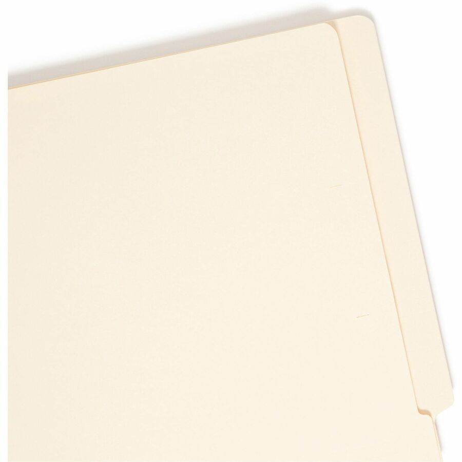 Smead Straight Tab Cut Letter Recycled Fastener Folder - 8 1/2" x 11" - 3/4" Expansion - 2 x 2S Fastener(s) - 2" Fastener Capacity for Folder - Manila - Manila - 10% Recycled - 50 / Box