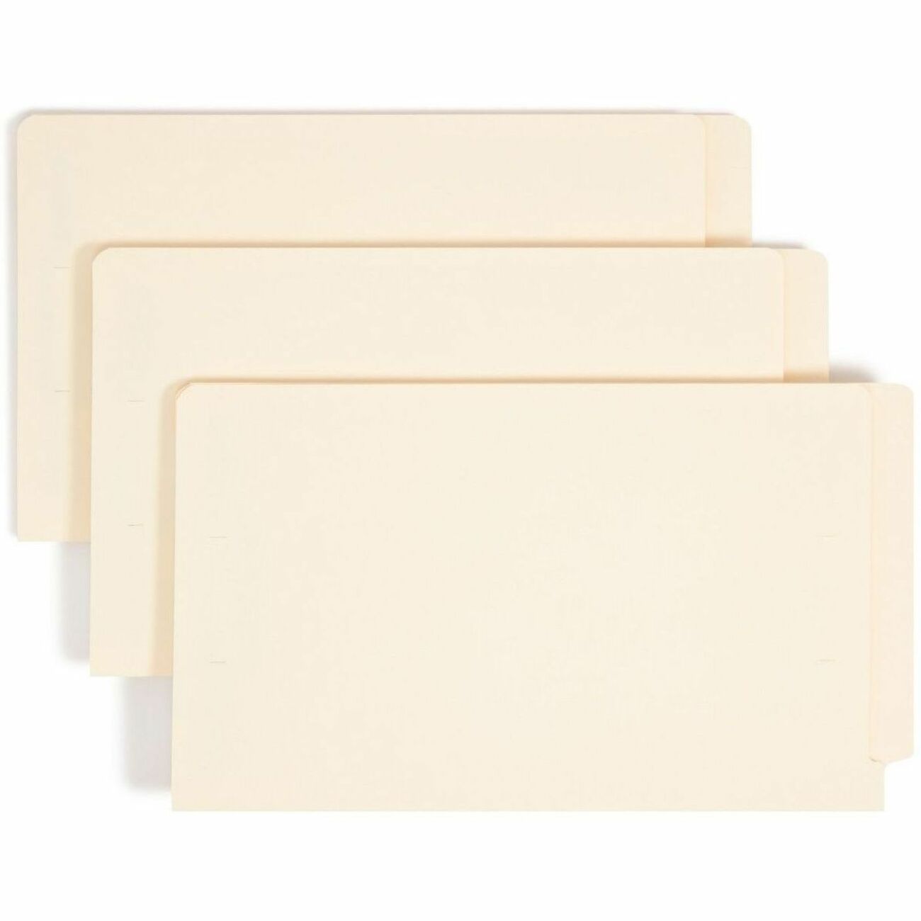 Smead Straight Tab Cut Letter Recycled Fastener Folder - 8 1/2" x 11" - 3/4" Expansion - 2 x 2S Fastener(s) - 2" Fastener Capacity for Folder - Manila - Manila - 10% Recycled - 50 / Box