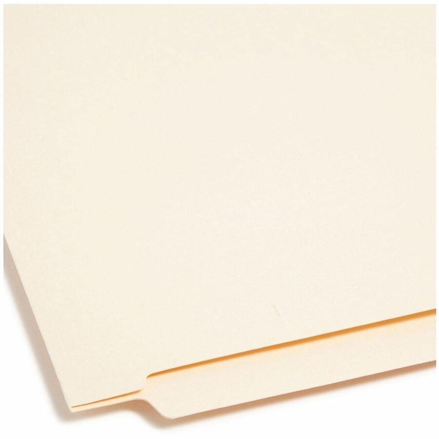Smead Straight Tab Cut Letter Recycled Fastener Folder - 8 1/2" x 11" - 3/4" Expansion - 2 x 2S Fastener(s) - 2" Fastener Capacity for Folder - Manila - Manila - 10% Recycled - 50 / Box