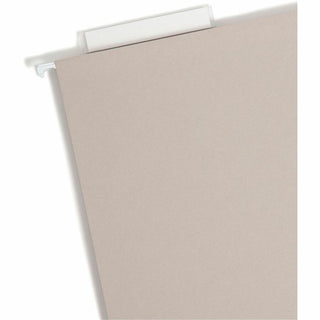 Smead TUFF 1/3 Tab Cut Letter Recycled Hanging Folder - 8 1/2" x 11" - 2" Expansion - Top Tab Location - Steel Gray - 10% Recycled - 18 / Box