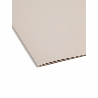 Smead TUFF 1/3 Tab Cut Letter Recycled Hanging Folder - 8 1/2" x 11" - 2" Expansion - Top Tab Location - Steel Gray - 10% Recycled - 18 / Box