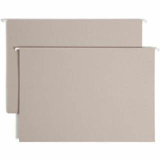 Smead TUFF Legal Recycled Hanging Folder - 8 1/2" x 14" - 2" Expansion - Top Tab Location - Steel Gray - 10% Recycled - 18 / Box