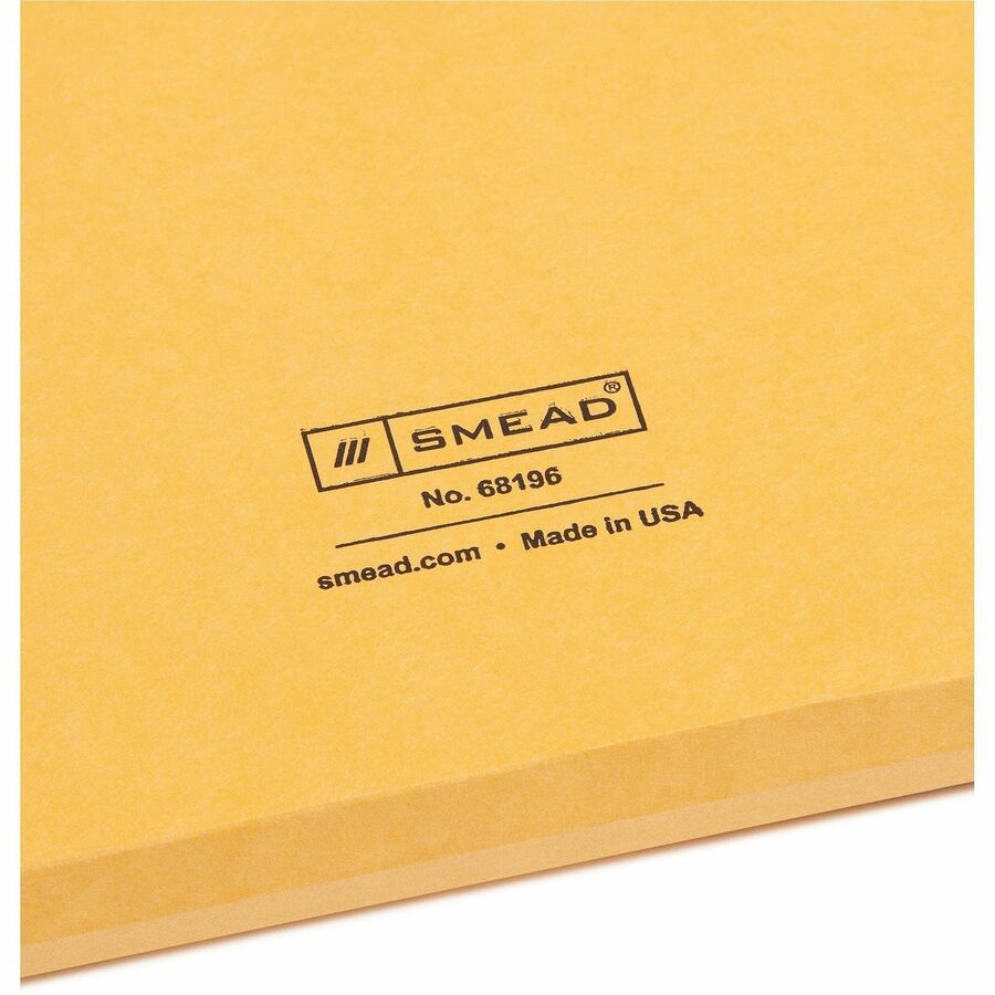 Smead Letter, Legal File Jacket - 3/4" Folder Capacity - 8 1/2" x 14" - 3/4" Expansion - 1 Pocket(s) - Kraft - Kraft - 100 / Carton