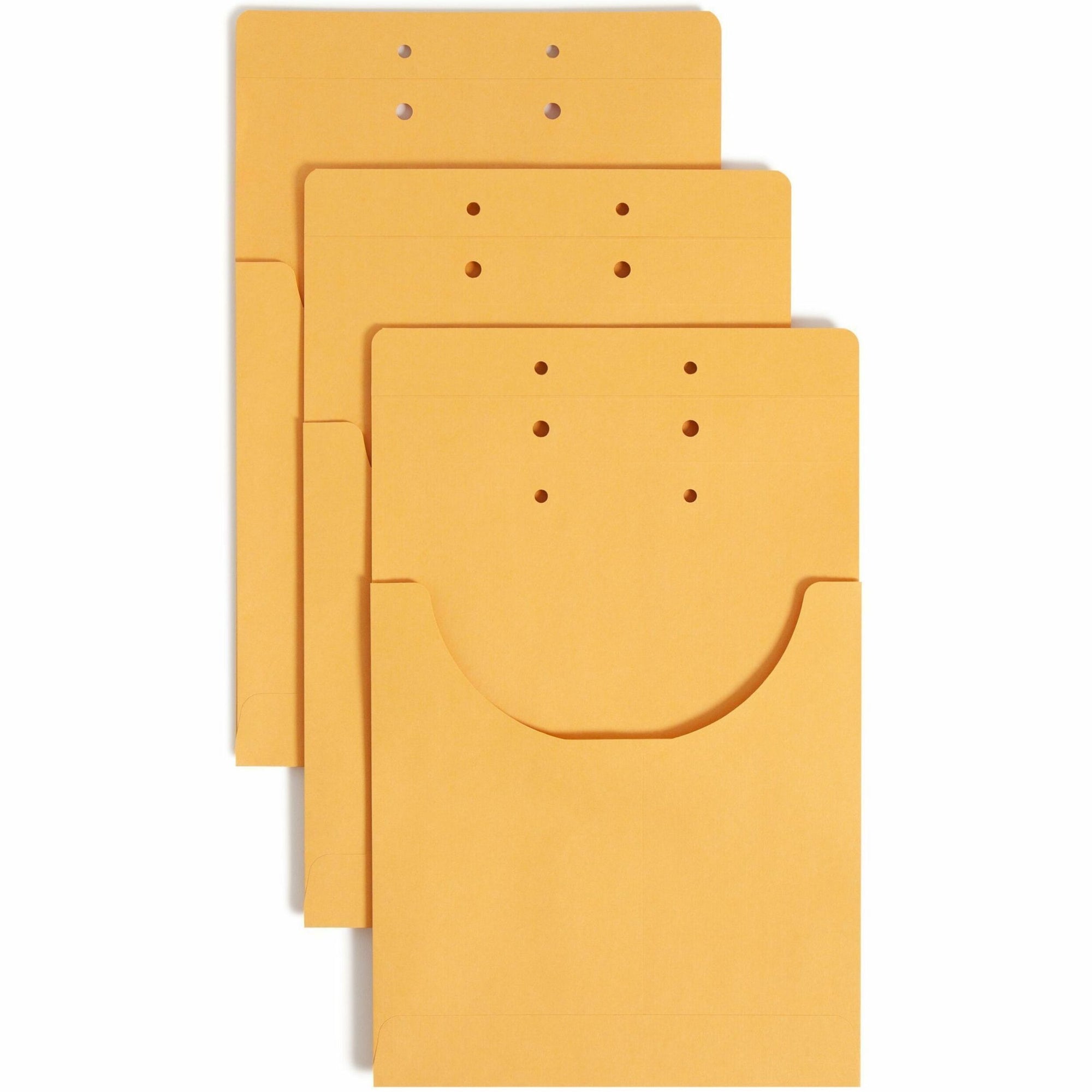 Smead Letter, Legal File Jacket - 3/4" Folder Capacity - 8 1/2" x 14" - 3/4" Expansion - 1 Pocket(s) - Kraft - Kraft - 100 / Carton