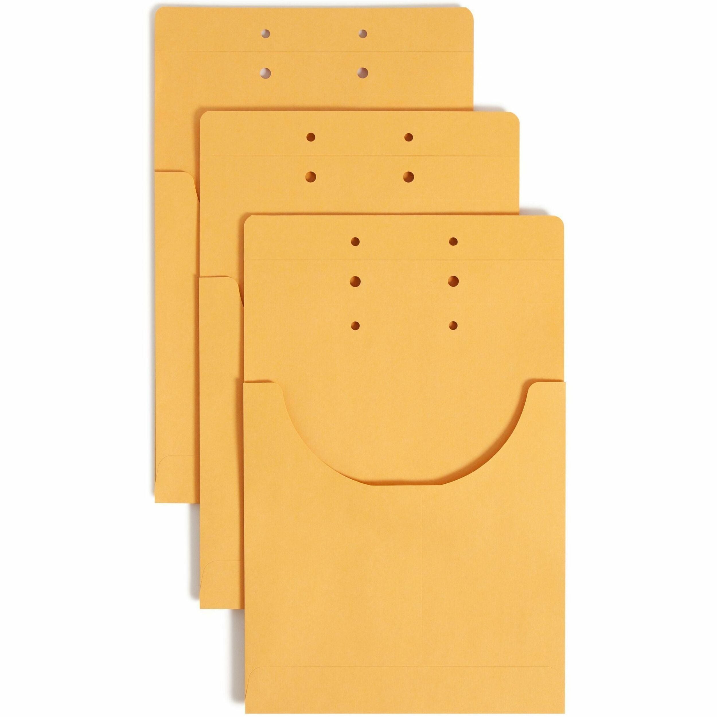 Smead Letter, Legal File Jacket - 3/4" Folder Capacity - 8 1/2" x 14" - 3/4" Expansion - 1 Pocket(s) - Kraft - Kraft - 100 / Carton