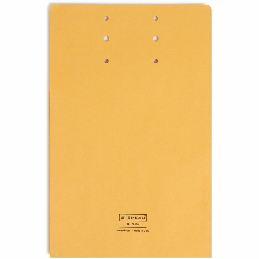Smead Letter, Legal File Jacket - 3/4" Folder Capacity - 8 1/2" x 14" - 3/4" Expansion - 1 Pocket(s) - Kraft - Kraft - 100 / Carton