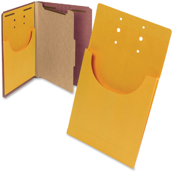 Smead Letter, Legal File Jacket - 3/4" Folder Capacity - 8 1/2" x 14" - 3/4" Expansion - 1 Pocket(s) - Kraft - Kraft - 100 / Carton - 