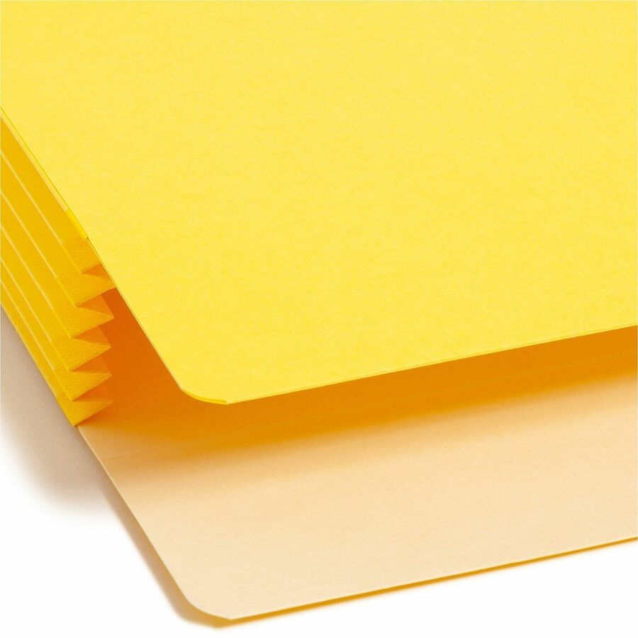 Colored File Pockets, 5.25" Expansion, Letter Size, Assorted Colors, 5/Box