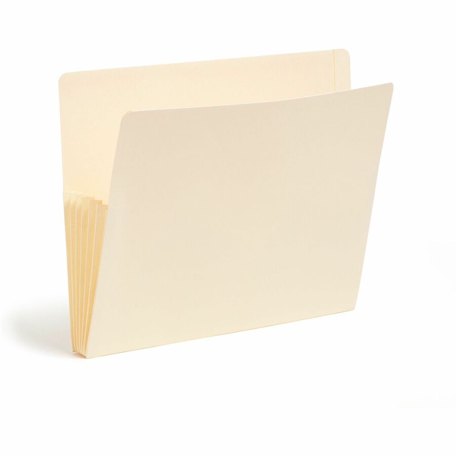 Smead Letter Recycled File Pocket - 8 1/2" x 11" - 5 1/4" Expansion - Manila - Manila - 10% Recycled - 10 / Box