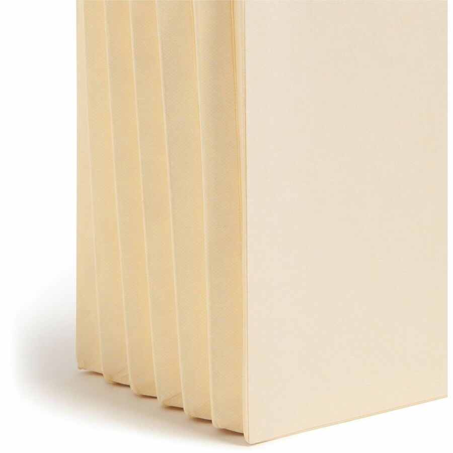 Smead Letter Recycled File Pocket - 8 1/2" x 11" - 5 1/4" Expansion - Manila - Manila - 10% Recycled - 10 / Box