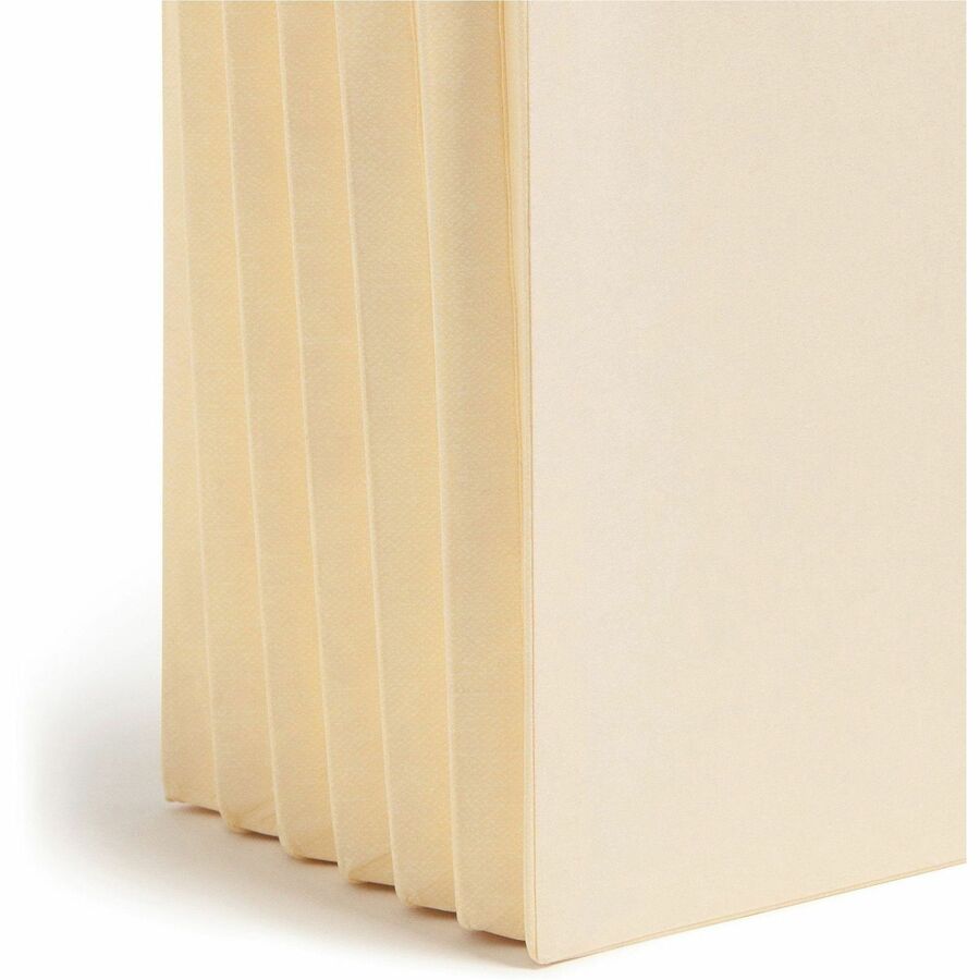 Smead Letter Recycled File Pocket - 8 1/2" x 11" - 5 1/4" Expansion - Manila - Manila - 10% Recycled - 10 / Box