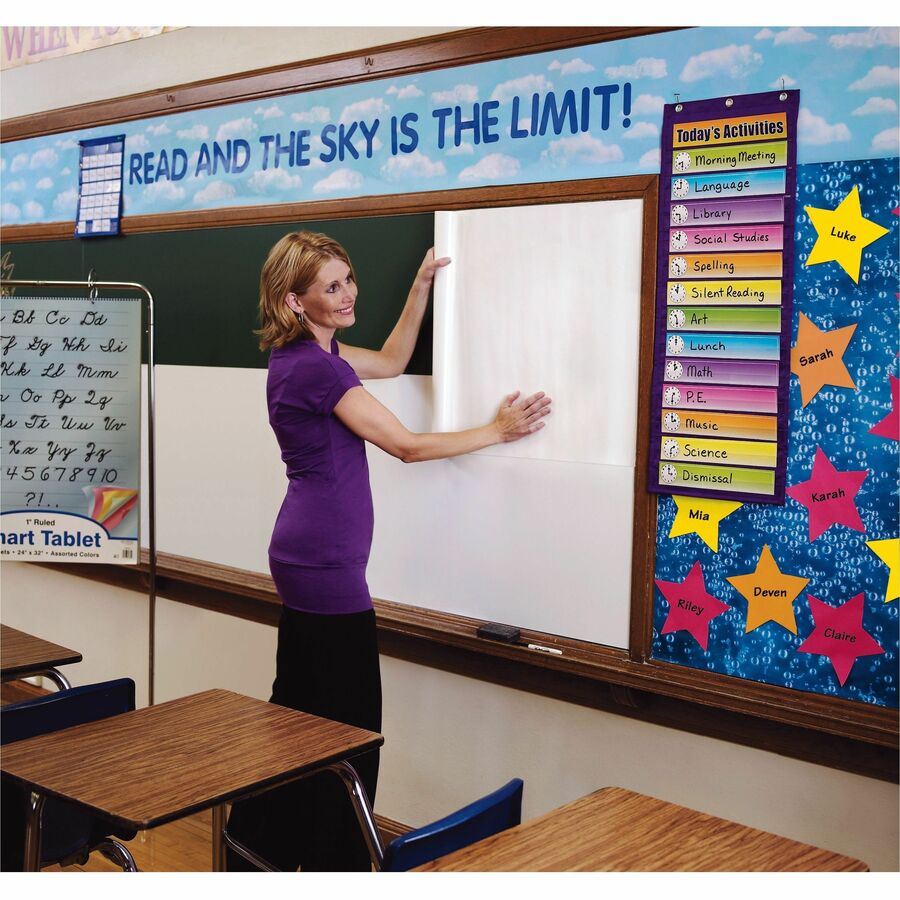 GoWrite! Dry Erase Roll - Dry-erase, Self-adhesive - White Surface - 20ft Width x 24" Length - No - 1 / Roll - 