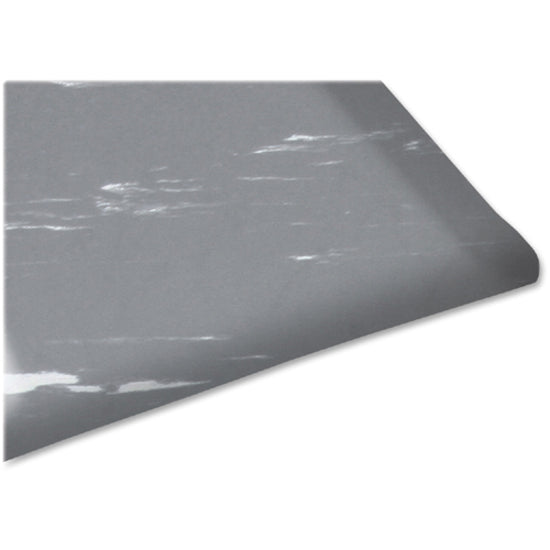 Genuine Joe Marble Top Anti-fatigue Floor Mats - Office, Bank, Cashier's Station, Industry, Airport - 60" Length x 36" Width x 0.500" Thickness - Rectangular - High Density Foam (HDF) - Gray Marble - 1Each - 