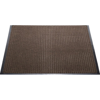 Genuine Joe Waterguard Wiper Scraper Floor Mats - Carpeted Floor, Indoor, Outdoor - 72" Length x 48" Width - Polypropylene - Brown - 1Each