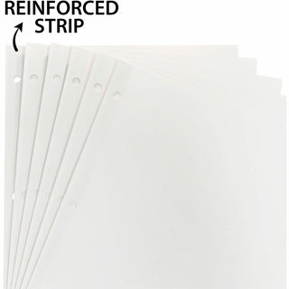 Business Source Laminated Write-On Tab Indexes - 8 Write-on Tab(s) - 8 Tab(s)/Set - 11" Tab Height x 8.50" Tab Width - 3 Hole Punched - Self-adhesive, Removable - Multicolor Mylar Tab(s) - Recycled - Laminated Tab, Reinforced Edges, Punched, Erasable