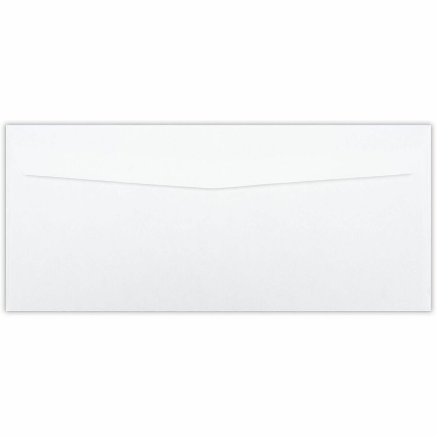 Business Source No. 10 Double-Window Invoice Envelopes - Double Window - #10 - 9 1/2" Width x 4 1/8" Length - 24 lb - Gummed - Wove - 500 / Box - White