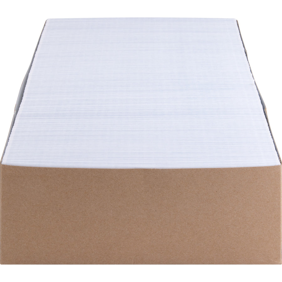 Business Source No.10 Standard Window Invoice Envelopes - Single Window - 9 1/2" Width x 4 1/2" Length - 24 lb - Self-sealing - Poly - 500 / Box - White - 