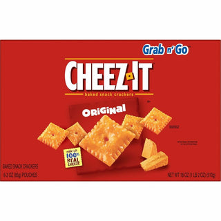 Cheez-It Original Crackers - Original - 1 Serving Pouch - 3 oz - 6 / Box