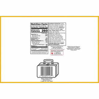 Keebler Cheese Crackers with Cheddar Cheese - Cheddar Cheese - 1.80 oz - 12 / Box