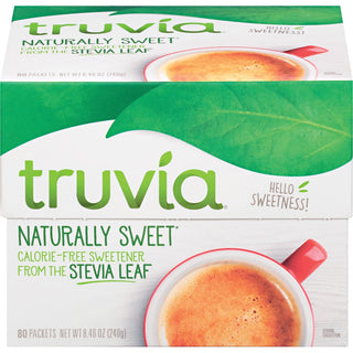 Truvia Cargill All Natural Sweetener Packets - Natural Sweetener - 80/Box