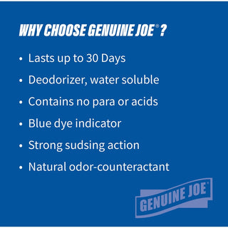 Genuine Joe Non-Para Green Apple Scent Urinal Screen - Lasts upto 30 Days - Non-para Deodorizer, Water Soluble, Acid-free, Odor Neutralizer - 12 / Box - Blue
