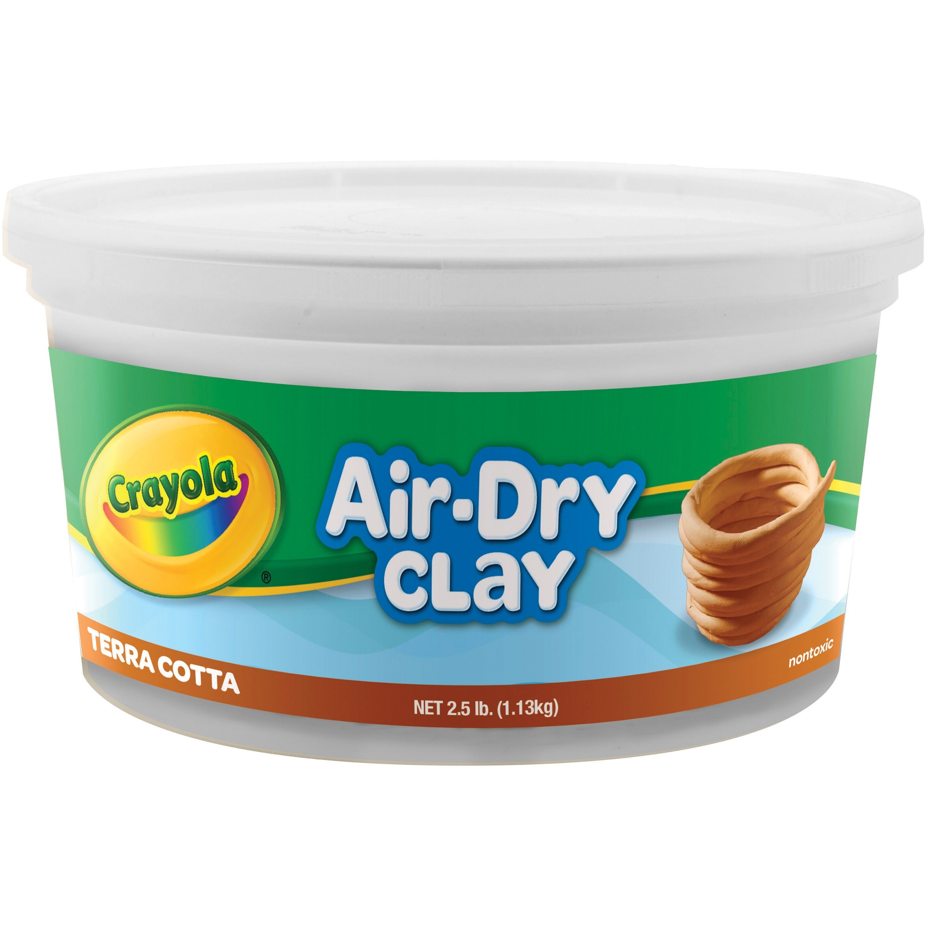 Crayola Air-Dry Clay - Art, Craft - 1 Each - Terra Cotta - 